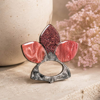 Orchid - Dual Layer Glasses Brooch