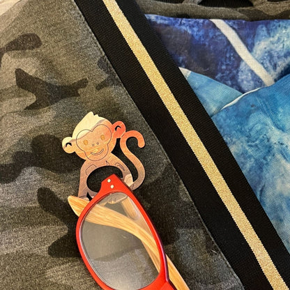 Monkey Glasses Brooch