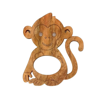 Monkey Glasses Brooch