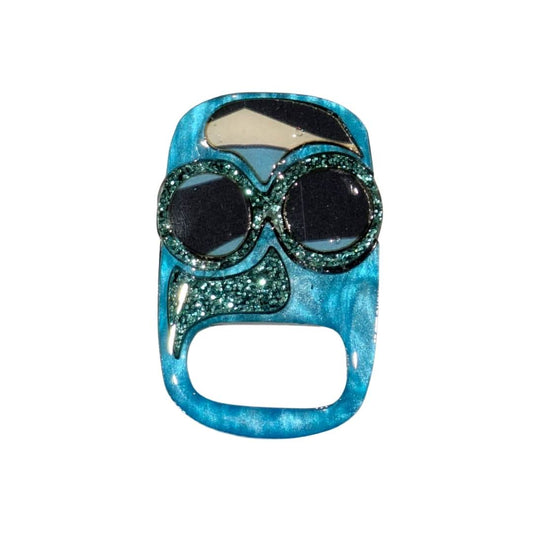 Face No Lips - Dual Layer Glasses Brooch