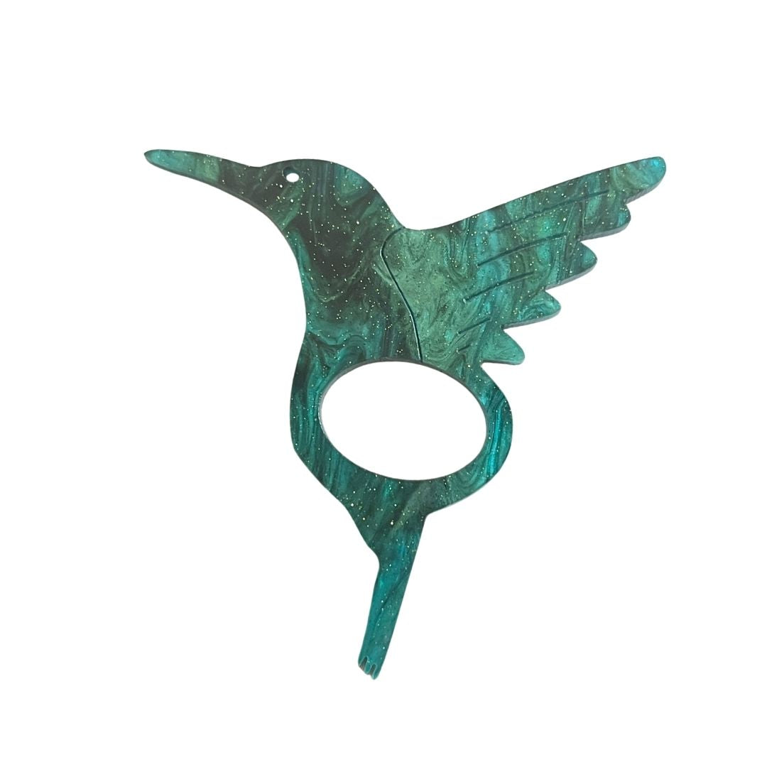 Hummingbird Glasses Brooch (6 Colors)