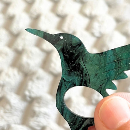 Hummingbird Glasses Brooch (6 Colors)