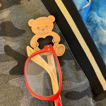 Teddy Bear Glasses Brooch