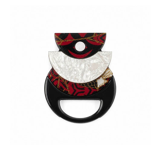 Alma - Dual Layer Glasses Brooch