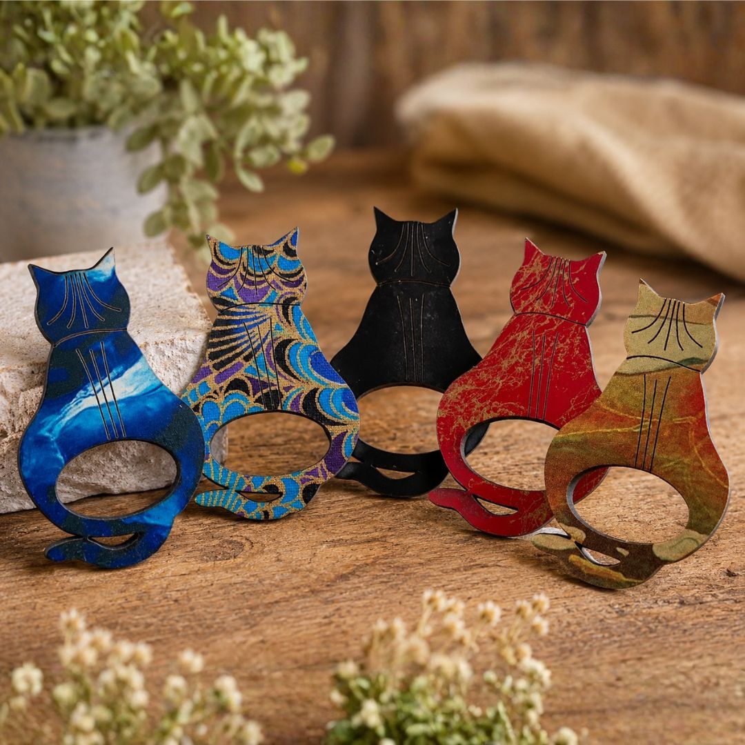 Attitude Cat Glasses Brooch (10 Colors)