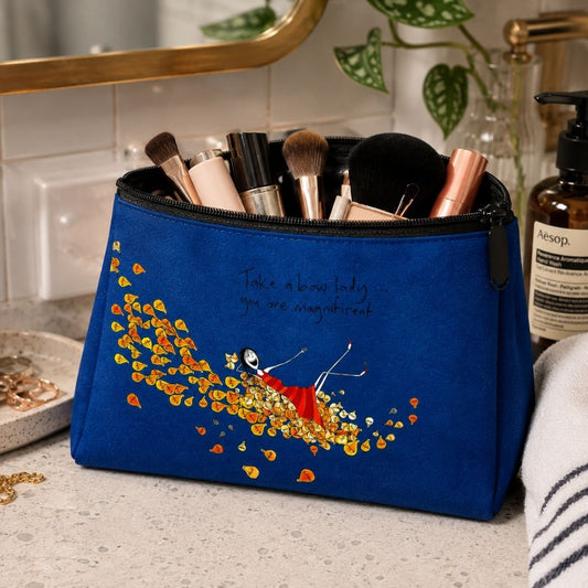 'Take a bow lady, you are magnificent' Cosmetic Bags (2 sizes)