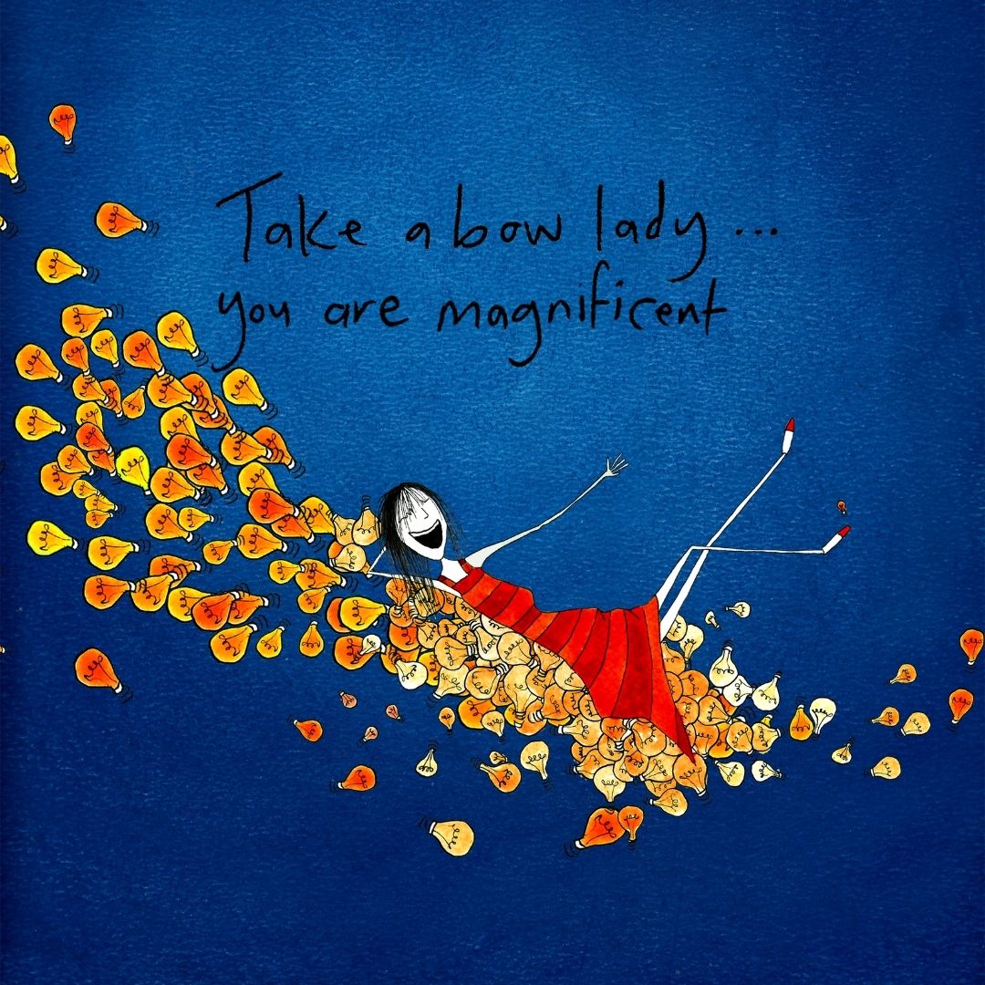'Take a bow lady, you are magnificent' Cosmetic Bag