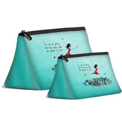 'Yes, we're gliding over the chaos with the greatest of ease' Cosmetic Bags (2 sizes)