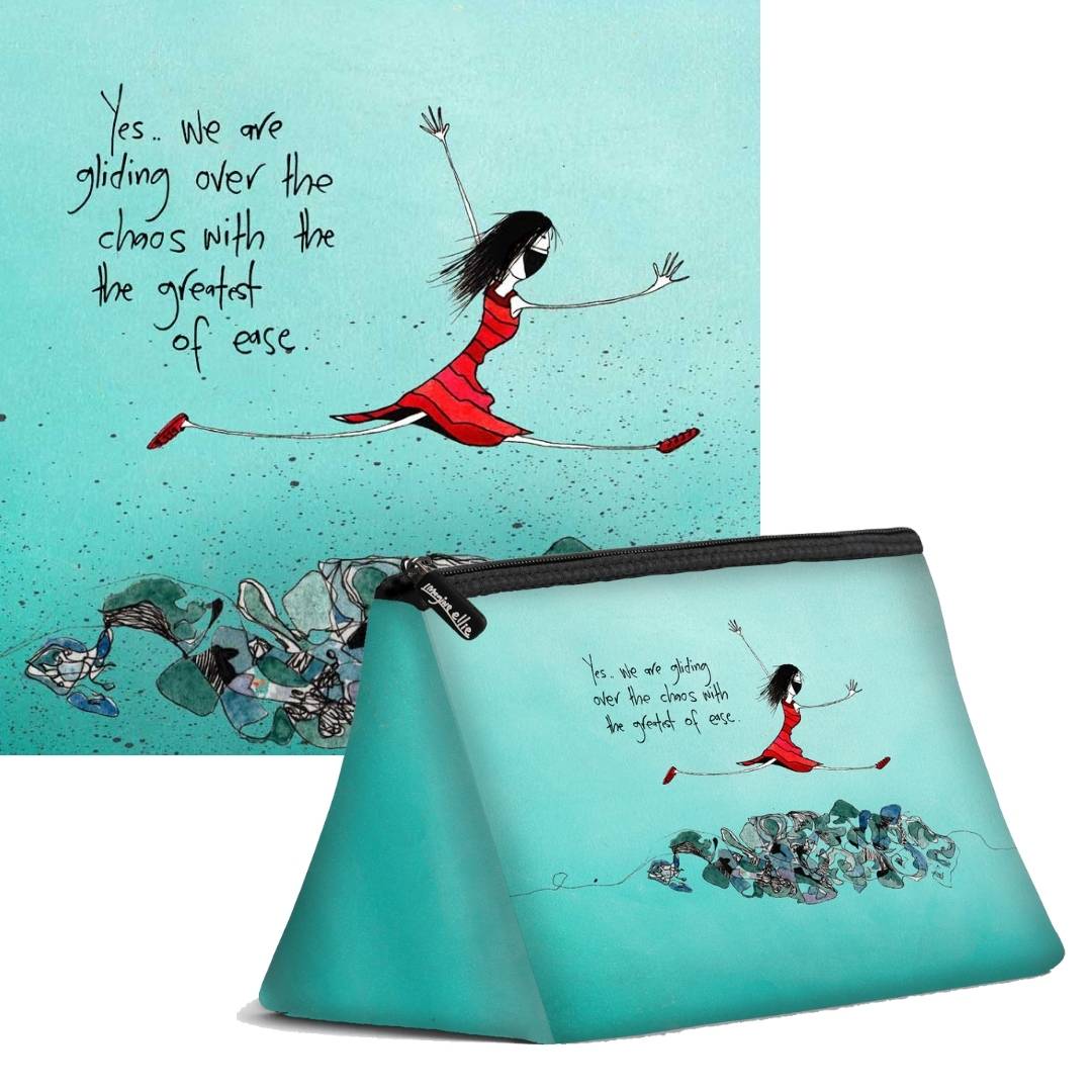 'Yes, we're gliding over the chaos with the greatest of ease' Cosmetic Bags (2 sizes)