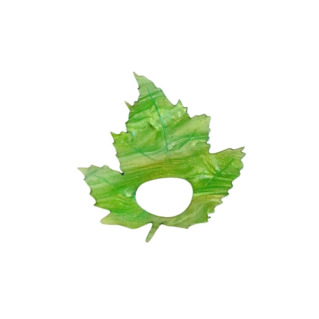 Autumn Leaf Glasses Brooch (2 Colors)