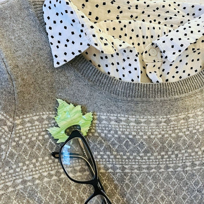 Autumn Leaf Glasses Brooch (2 Colors)