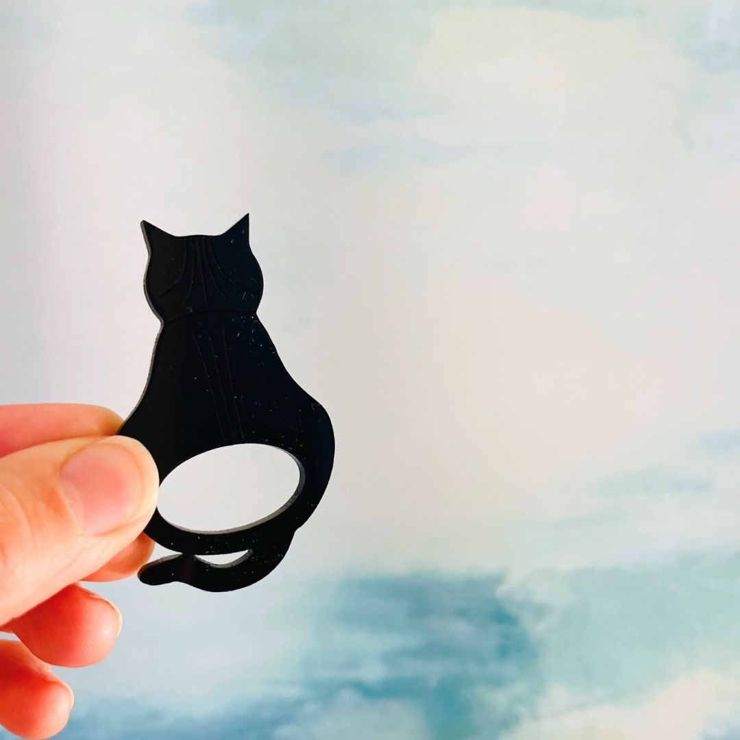 Attitude Cat Glasses Brooch (10 Colors)