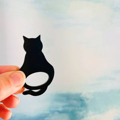Attitude Cat Glasses Brooch (10 Colors)