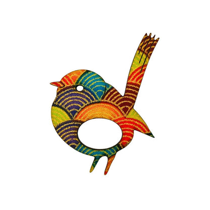 Black Friday Special - Blue Wren Glasses Brooch (Multicolored)