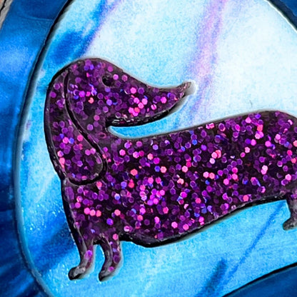 Blue 'Teardrop Dashie' Pendant (FREE Brooch)