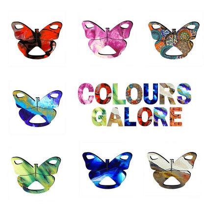 Butterfly Glasses Brooch (7 Colors)