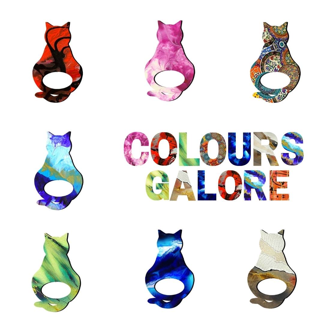 Attitude Cat Glasses Brooch (7 Colors)