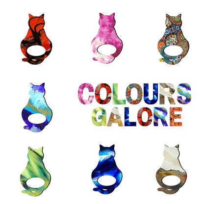 Attitude Cat Glasses Brooch (7 Colors)