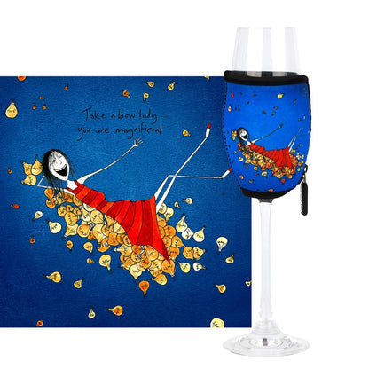 'Take a bow lady, you are magnificent' - Champagne Glass Cooler