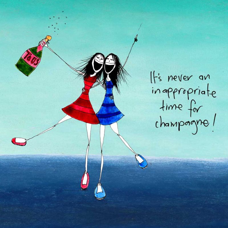 'It's never an inappropriate time for champagne' - Champagne Glass Cooler