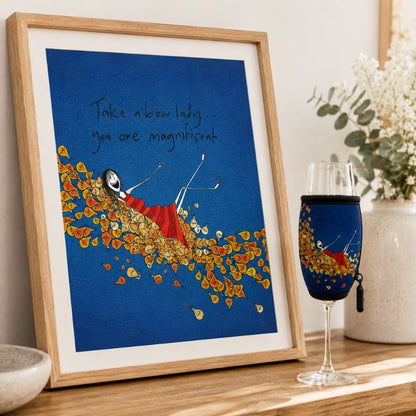 'Take a bow lady, you are magnificent' - Champagne Glass Cooler