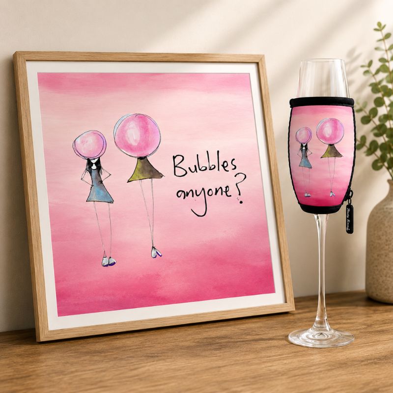 'Bubbles anyone? - Champagne Glass Cooler