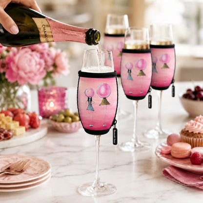 'Bubbles anyone? - Champagne Glass Cooler
