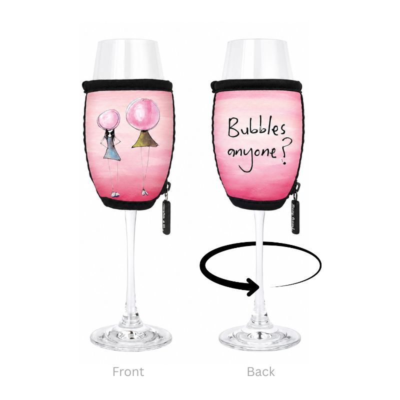 'Bubbles anyone? - Champagne Glass Cooler