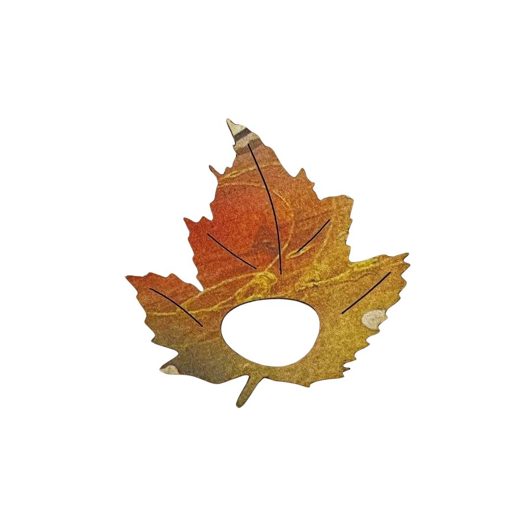 Autumn Leaf Glasses Brooch (4 Colors)