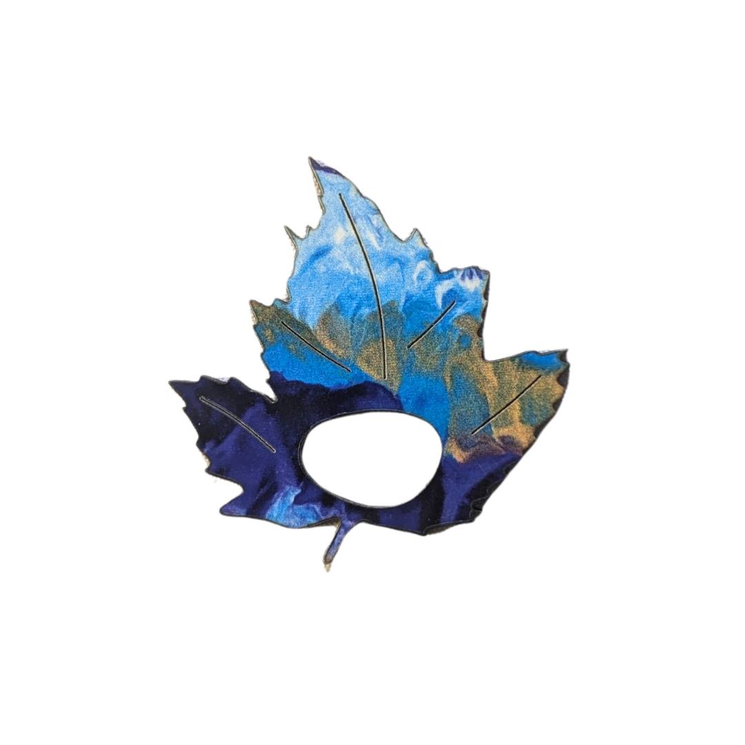 Autumn Leaf Glasses Brooch (7 Colors)