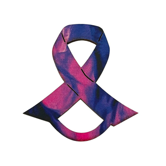 Charity Ribbon Glasses Brooches (8 Colours)