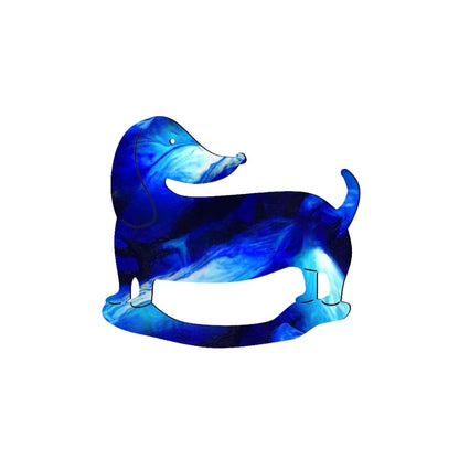 Dashie Dog Glasses Brooch (7 Colors)