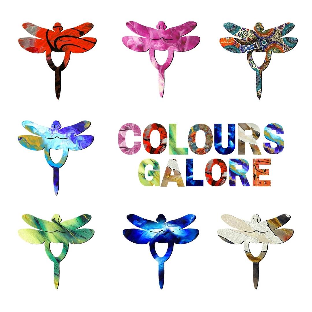 Dragonfly Glasses Brooch (7 Colors)