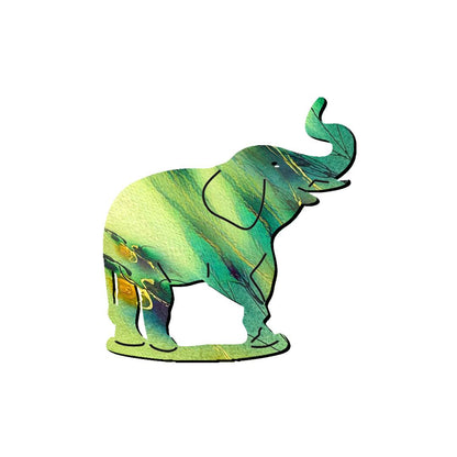 Elephant Glasses Brooch (7 Colors)