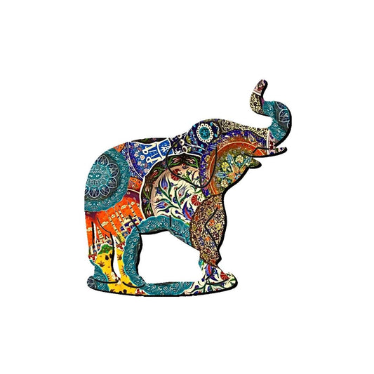 Elephant Glasses Brooch (7 Colors)