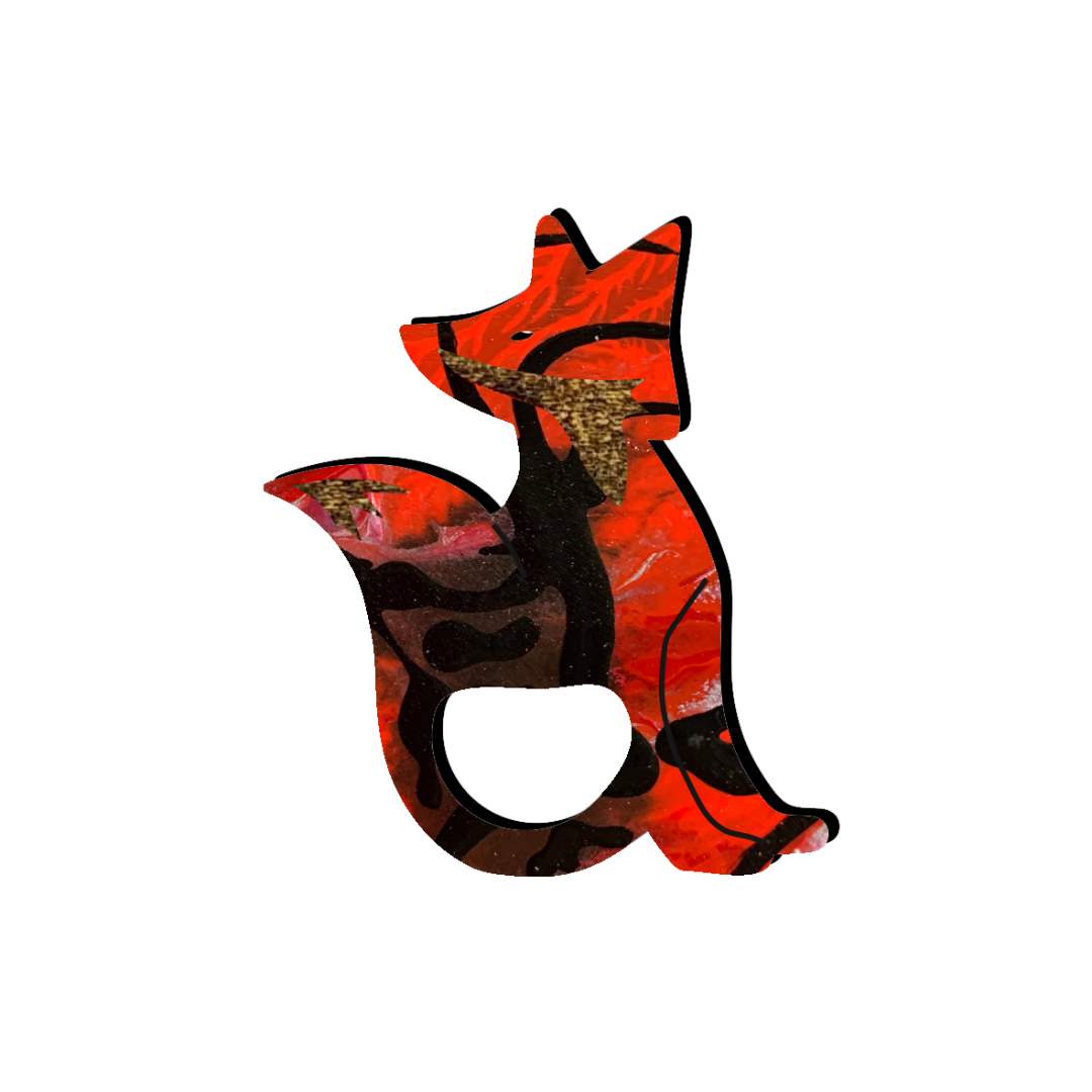 Fox Glasses Brooch (7 Colors)