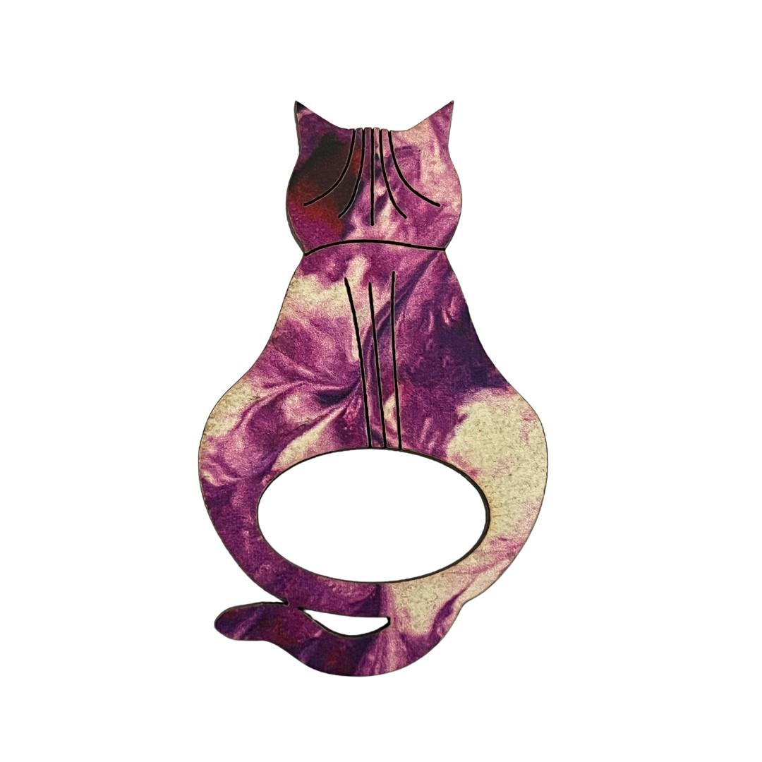 Attitude Cat Glasses Brooch (10 Colors)