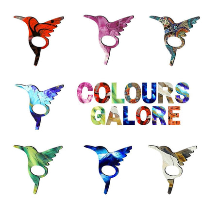 Hummingbird Glasses Brooch (7 Colors)