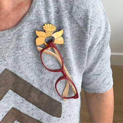 Daffodil Glasses Brooch
