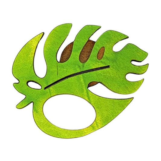 Monstera Leaf Glasses Brooch