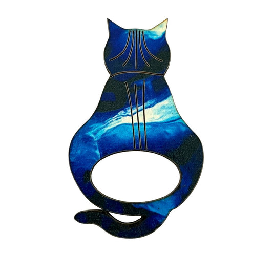 Attitude Cat Glasses Brooch (10 Colors)