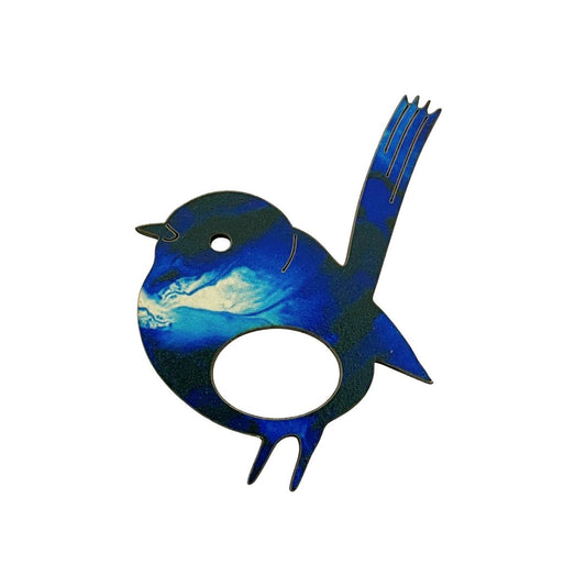 Blue Wren Glasses Brooch (9 Colors)