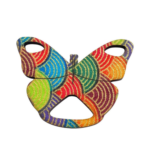Butterfly Glasses Brooch (6 Colors)