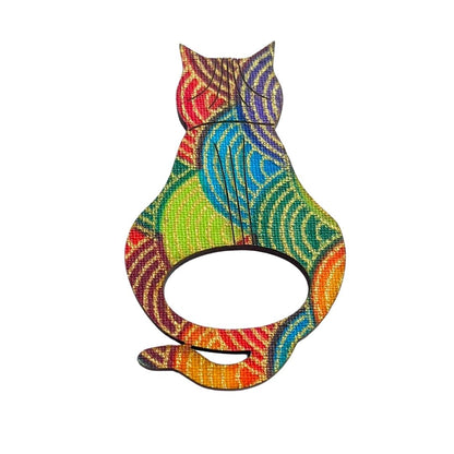 Attitude Cat Glasses Brooch (10 Colors)