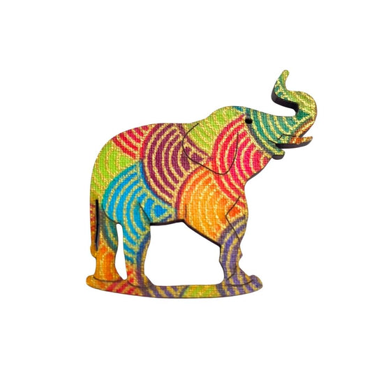Elephant Glasses Brooch (5 Colors)