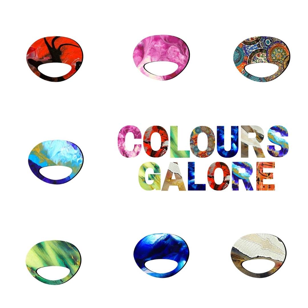 Pebble Glasses Brooch (7 Colors)