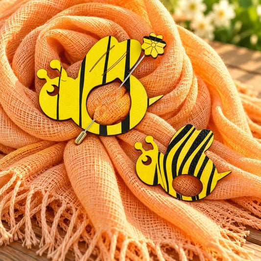 Bee 2 Pack • Glasses Brooch & Scarf Pin