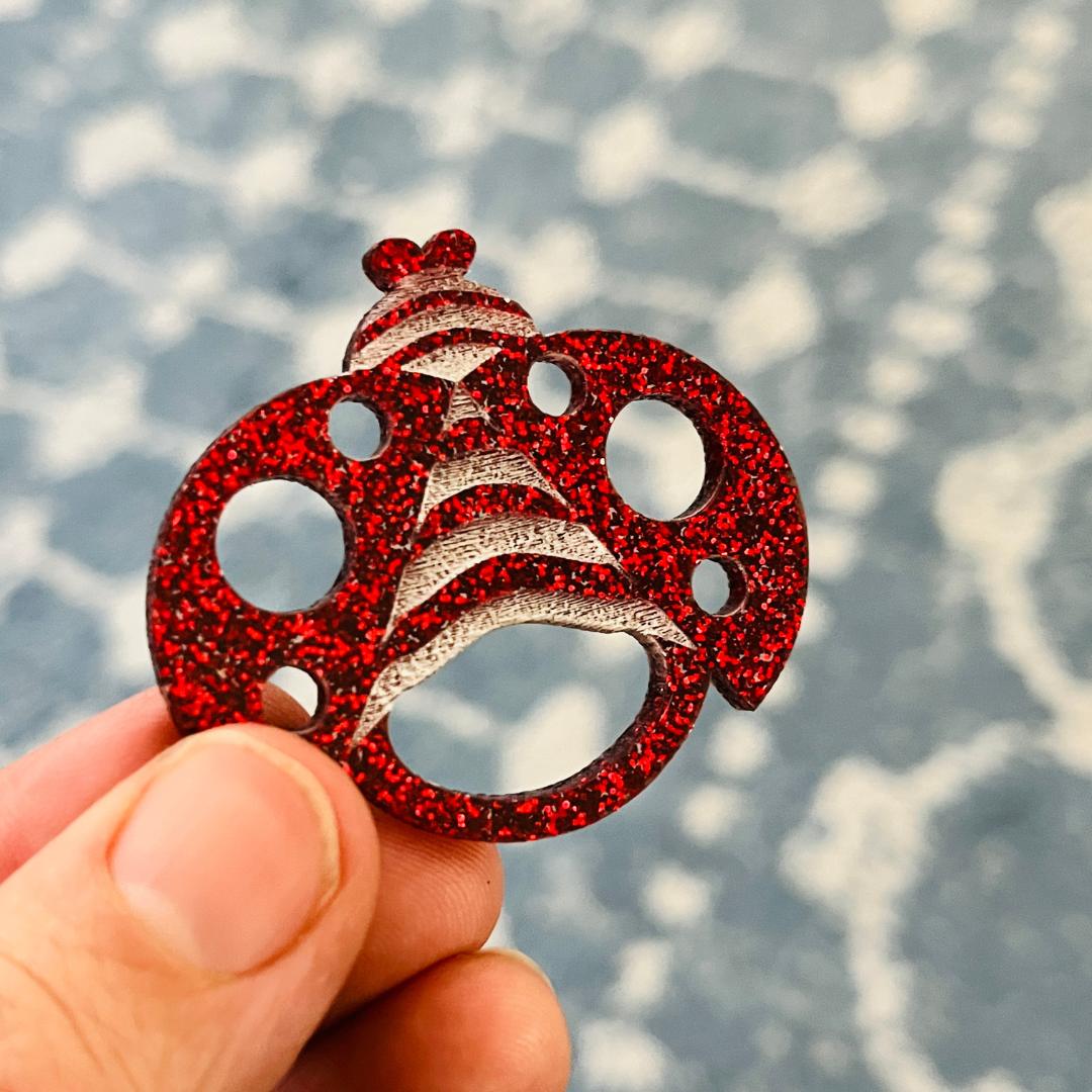 Ladybird Glasses Brooch