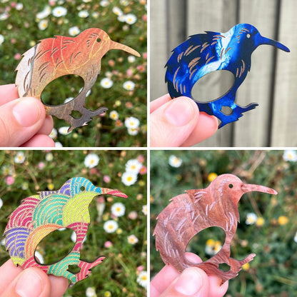 Kiwi Glasses Brooch (4 Colors)