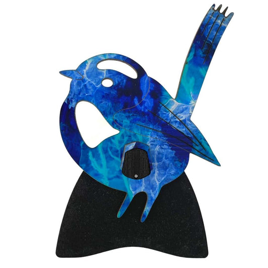 Blue Wren Glasses Stand